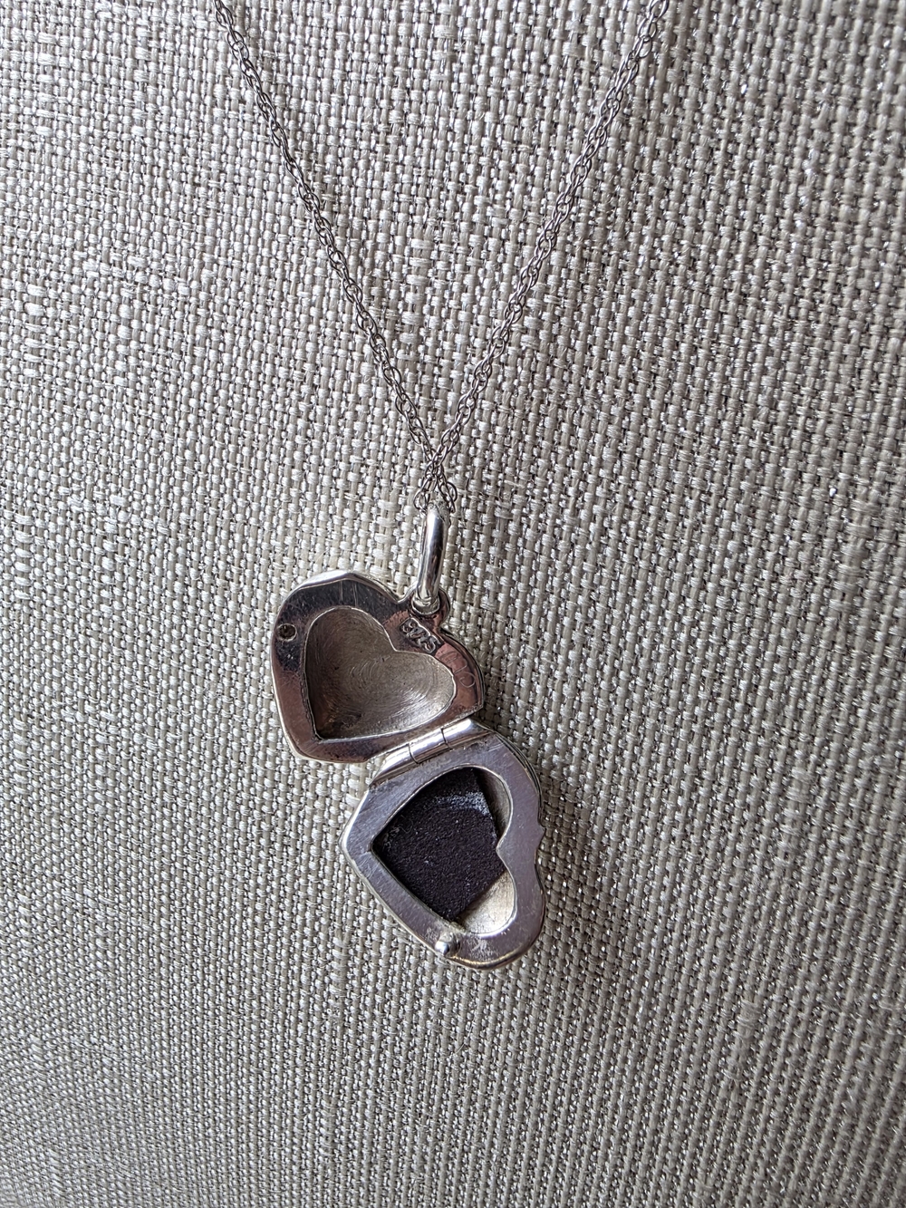 Vintage 925 Sterling Silver Ornate Puffy Heart Pendant Necklace 18” - Picture 12 of 14